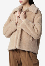 Wool Teddy Cropped Coat
