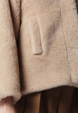 Wool Teddy Cropped Coat