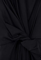 Balenciaga Asymmetrical Midi Dress Black 857338TRV971000_Black_44824468