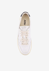 Autry Medalist Leather Low-Top Sneakers White AULMLL22WHT BLK_White_44128589