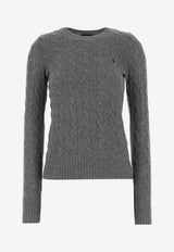 Polo Ralph Lauren Cable Knit Wool Blend Sweater Gray 211971865501_Grey_39617022