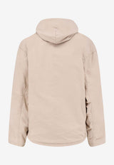 Balenciaga Logo Embroidered Zip-Up Jacket Beige 865916TTP109710_Beige_44824351
