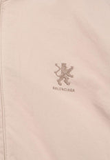 Balenciaga Logo Embroidered Zip-Up Jacket Beige 865916TTP109710_Beige_44824351