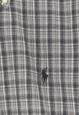 Polo Ralph Lauren Madras Check Buttoned Shirt Gray 710953707003_Grey_47865584