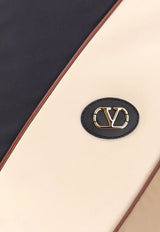 Valentino Colorblocked Zip-Up Jacket Beige 8V3CIQ12CKVC0U_NERO BURRO CAMMELLO_42176823