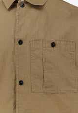 Stone Island Logo Patch Buttoned Shirt Green L1S151200018S0299V005G_Military Green_47874467
