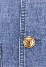 Valentino  Sahariana Denim Field Jacket Blue 8V3DCH30AL4558_Medium blue denim_42176798