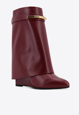 Givenchy Shark Pinch 95 Mid-Calf Leather Boots Purple BE605LE1J7604_Purple_40017399