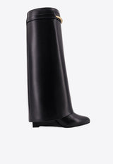 Givenchy Shark Pinch 95 Knee-High Leather Boots Black BE703XE1J7001_Black_40017699