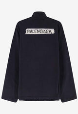 Balenciaga Masking Tape Logo Distressed Faded Sweatshirt Black 850438TTVL71041_FADED WASHED BLACK_44824481