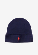 Polo Ralph Lauren Wool Embroidered Beanie Blue 710886137002_Blue_47865565