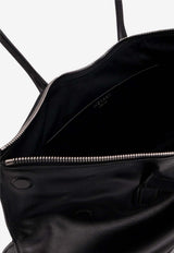 Alexander McQueen Manta Leather Shoulder Bag Black 8559971VDXC1000_Black_44824362