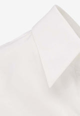 Givenchy Slashed Long-Sleeved Poplin Shirt White BW61JH1634100_White_40017621