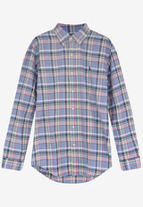 Polo Ralph Lauren Madras Check Long-Sleeved Shirt Multicolor 710922273005_Bluepink_47865768