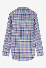 Polo Ralph Lauren Madras Check Long-Sleeved Shirt Multicolor 710922273005_Bluepink_47865768