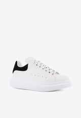 Alexander McQueen Oversized Low-Top Suede Sneakers Cream 553770WIAIH9061_White_44824401
