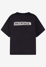 Balenciaga Masking Tape Logo Faded T-shirt Black 850990TTVL61041_FADED WASHED BLACK_44824381