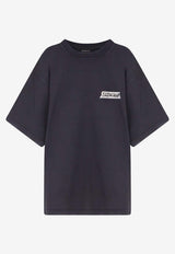 Balenciaga Masking Tape Logo Faded T-shirt Black 764235TTVL61041_FADED WASHED BLACK_44824336
