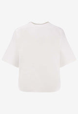 Alaïa Mock-Neck Boxy T-shirt White AA9I0019J095C000_White_48013836