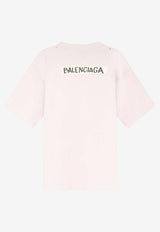 Balenciaga Masking Tape Logo Distressed T-shirt Off-white 764235TTVL69012_DIRTY WHITE_44824446