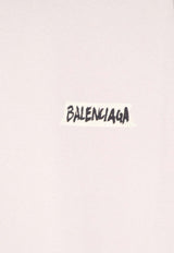 Balenciaga Masking Tape Logo Distressed T-shirt Off-white 764235TTVL69012_DIRTY WHITE_44824446
