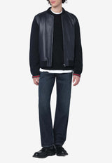 Leather Bomber Jacket