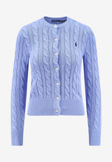 Polo Ralph Lauren Cable Knit Logo Cardigan Light Blue 211971868009_NEWLITCHFIELDBLUE_48136897