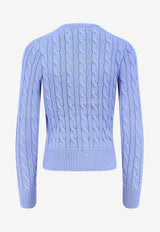 Polo Ralph Lauren Cable Knit Logo Cardigan Light Blue 211971868009_NEWLITCHFIELDBLUE_48136897