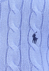 Polo Ralph Lauren Cable Knit Logo Cardigan Light Blue 211971868009_NEWLITCHFIELDBLUE_48136897