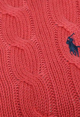 Polo Ralph Lauren Embroidered Pony Cable Knit Cardigan Red 211971868503_NANTUCKETRED_48136942