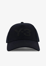 Y-3 Logo Embroidered Baseball Cap Black JP1143Black_Black_44824314