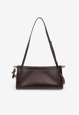 Alaïa Small Le Click East-West Shoulder Bag Brown AA1S01426CA332730_MARRON FONCE_48137428