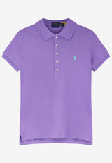 Polo Ralph Lauren Logo Embroidered Polo T-shirt Purple 211870245012_CACTUS PURPLE_48136952
