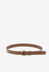 Ferragamo Gancini Buckle Leather Belt Brown 0790112_11c9dc3d-3fe1-4298-805a-31f2d961a8fd