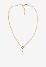 Ferragamo Gancini Pearl Pendant Necklace Gold 0776607_00b1bd38-2ddb-4d43-8618-61e556370df6