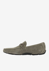 Ferragamo Front 4 Gancini Suede Loafers  Taupe 0789635_734709c2-4c38-4cfa-a035-de9c4fbc9c1b
