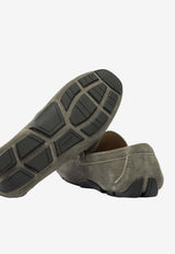 Ferragamo Front 4 Gancini Suede Loafers  Taupe 0789635_734709c2-4c38-4cfa-a035-de9c4fbc9c1b