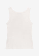 Tory Burch Logo Patch Tank Top White 165173047_White_40005187