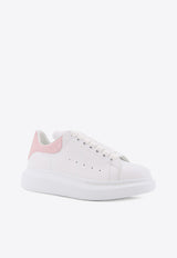 Alexander McQueen Oversized Leather Low-Top Sneakers White 553770WIAHZ9052_Pink_44947423
