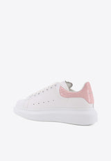 Alexander McQueen Oversized Leather Low-Top Sneakers White 553770WIAHZ9052_Pink_44947423