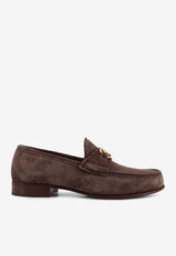 Valentino VLogo Suede Leather Loafers Brown 8Y2S0J68UZMC4P_SHADOW GREY_42176733