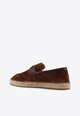 Valentino VLogo Suede Leather Espadrilles Brown 8Y2S0K00CKQ7N9_BARK BROWN_42176746