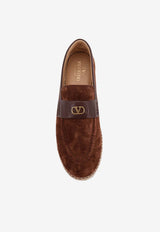 Valentino VLogo Suede Leather Espadrilles Brown 8Y2S0K00CKQ7N9_BARK BROWN_42176746