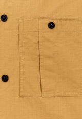 Stone Island Logo Patch Buttoned Shirt Yellow L1S151200018S0299V0034_MUSTARD_48137429
