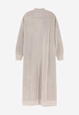 Brunello Cucinelli Ribbed Long Cardigan Beige MST263346CY948_AVENA+BEIGE_40000207