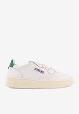 Autry Medalist Leather Low-Top Sneakers White AULMLL20WHT GREEN_White_44128608