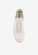 Autry Medalist Leather Low-Top Sneakers White AULMLL20WHT GREEN_White_44128608
