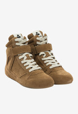 High-Top Leather Sneakers