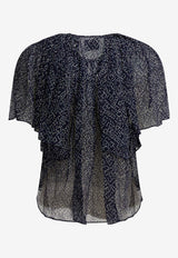 Isabel Marant Etoile Neslya Printed Ruffled Blouse Blue 26PHT0613FBD1J08E30MI_02c1c095-fcab-40e6-98ad-c27d71d282a1