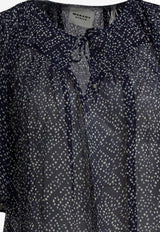Isabel Marant Etoile Neslya Printed Ruffled Blouse Blue 26PHT0613FBD1J08E30MI_02c1c095-fcab-40e6-98ad-c27d71d282a1